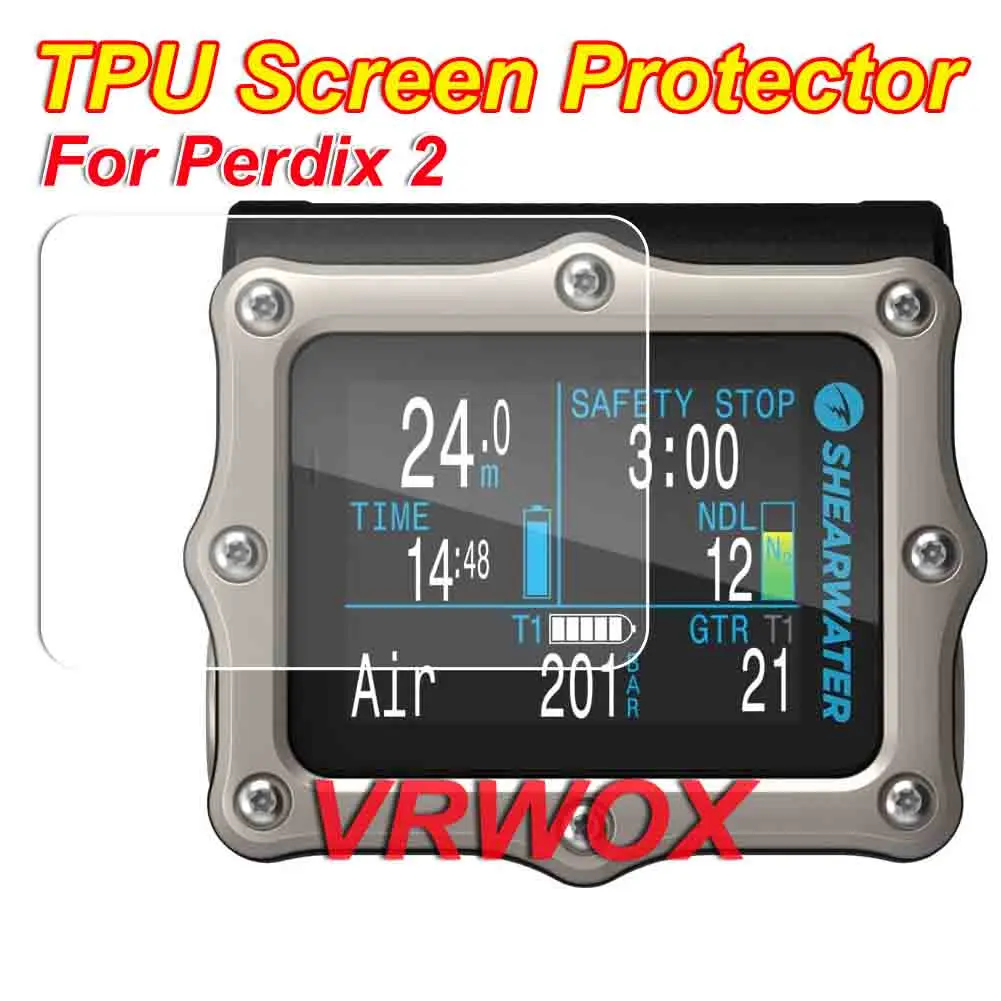 1-3 Pcs Protector For Shearwater Research Petrel 3 Perdix 2  Teric Dive Computer Film  Clear TPU Nano Screen Guard Accessories