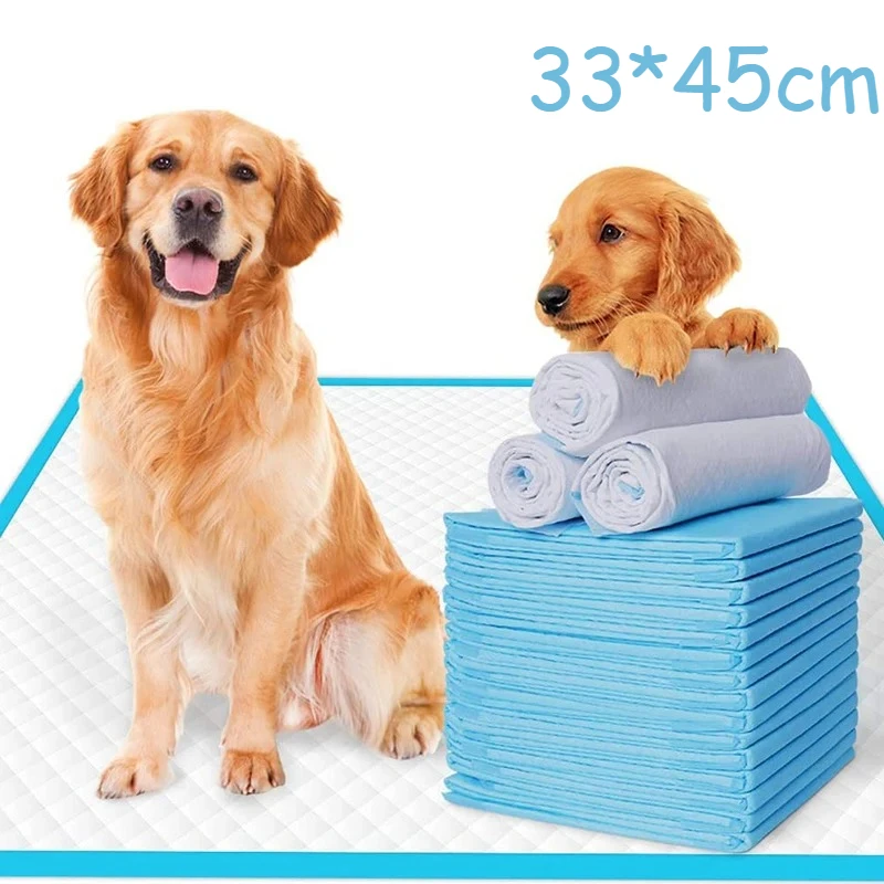 100 couches absorbantes pour animaux de compagnie 33*45cm, couches pour chats et chiens, super absorbantes, tapis à urine pour chien, séchage rapide, jetables