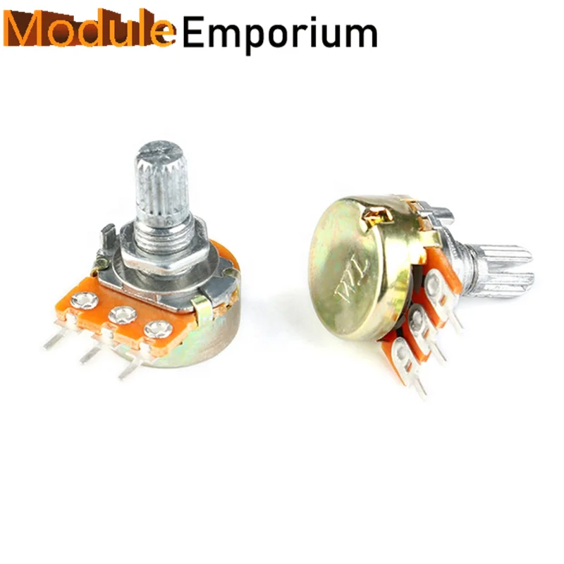 Neuer Potentiometer Topf wh148 b2k 2k Welle 15mm 3pin Potentiometer