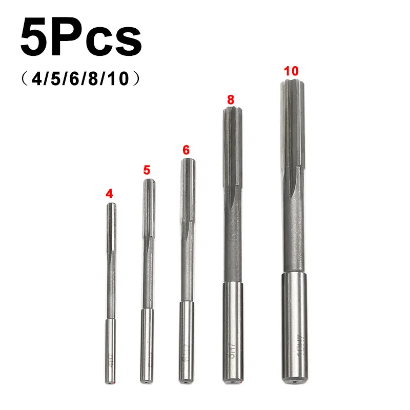 3–12 mm HSS-Maschinenreibahlen-Set, H7, gerader Schaft, Fräsen, Spannreibahle für Metall, Stahl, Aluminium – Detail 6