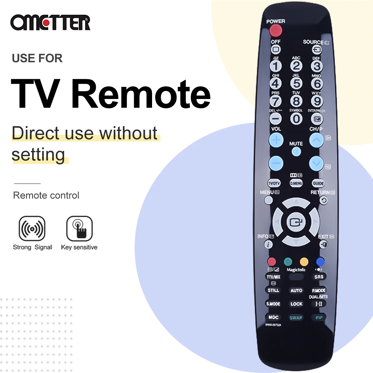 Per Samsung LCD HDTV TV Remote Control DE40A BN59-00752A 153S 320MP 400MPN 400FP-2 460FP-2 320MX 320MP-2 LH40MGPLBFZA