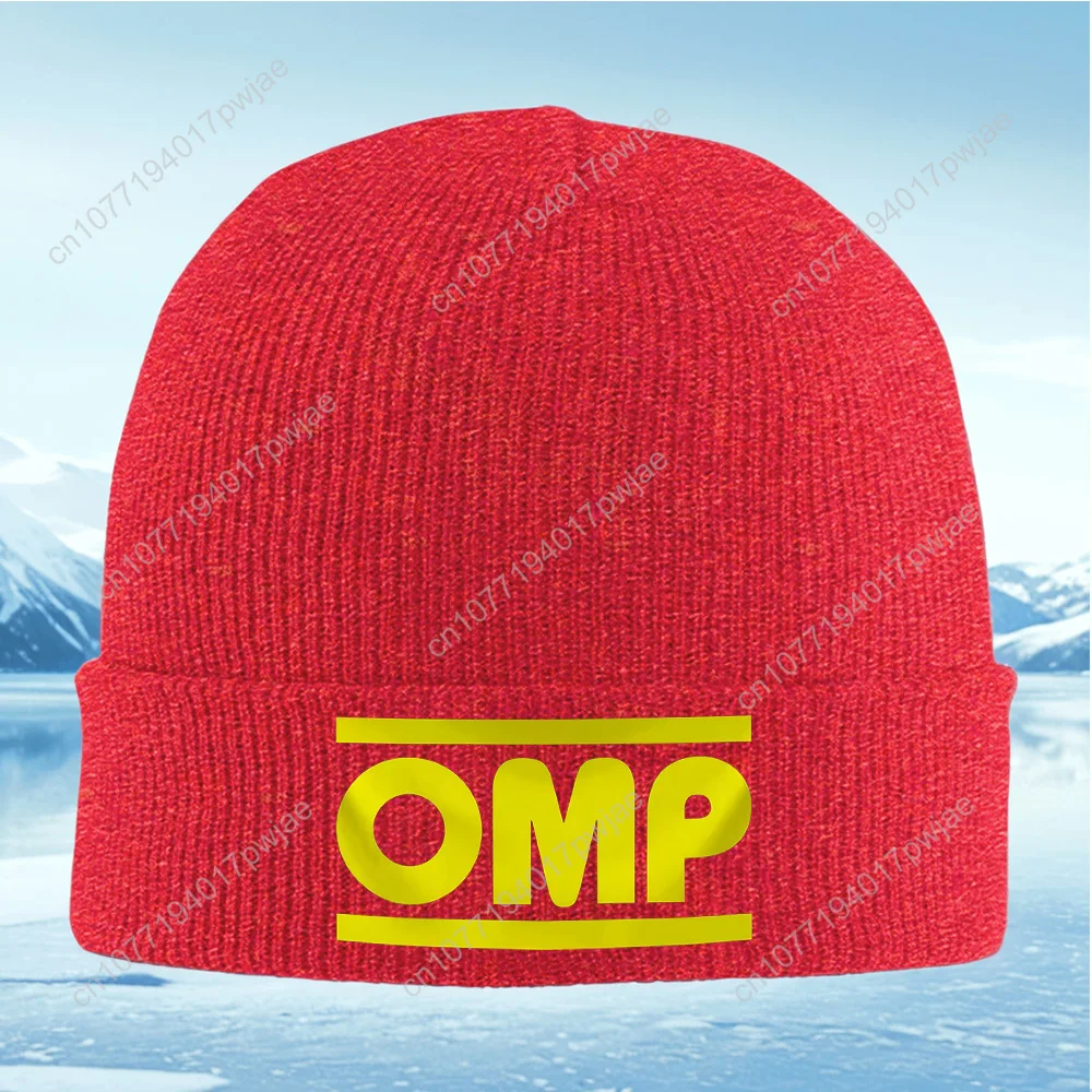 الأصفر OMP رسائل تصميم خلفية سوداء الرجال النساء للجنسين محبوك قبعة قبعة صوفية قبعة الشتاء الحرارية الدافئة عيد الميلاد Outdoo #5