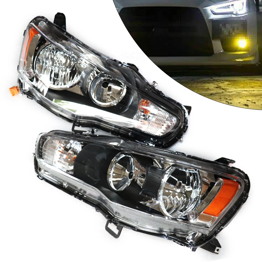 Left /Right Side Halogen Headlight For Mitsubishi lancer  2008 2009 2010 2011 2012 2013 2014 2015 2016 2017 Driver Side Headlamp