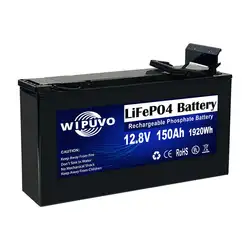 Przenośny akumulator litowy LiFePO4 12V 120Ah 150Ah z BMS 12,8V LiFePO4