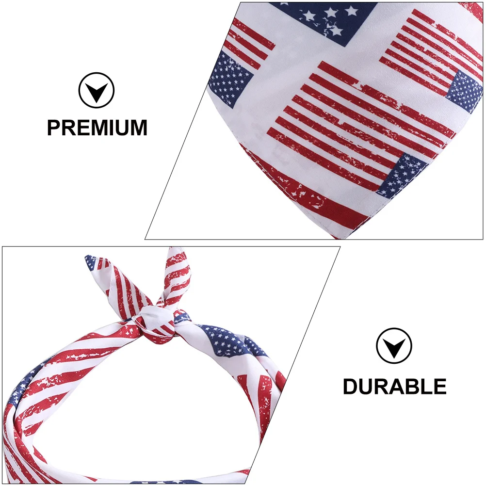 

1pc Pet Bib American Flag Dog Triangle Scarf Independence Day Festival Costume For Medium Large Dogs Cats Pet Dog Supplies