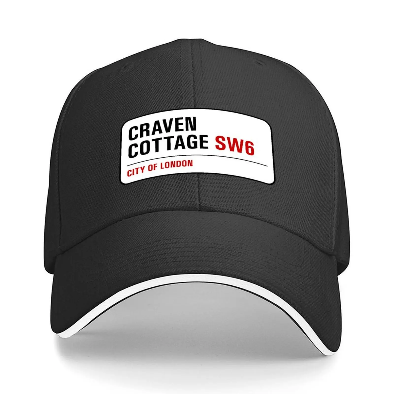 

Fulham - Craven Cottage Street Sign Baseball Cap sailor cap for men Icon custom caps Sun Cap Women's Golf Clothing Men's