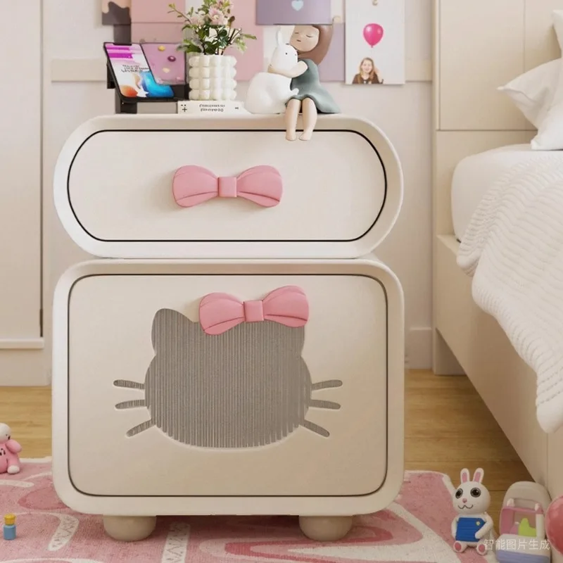 

Cute Bedroom Bedside Table Mobile Small Cabinets Living Room Nightstand Drawers Luxury Cheap Mesa De Cabeceira Home Furniture