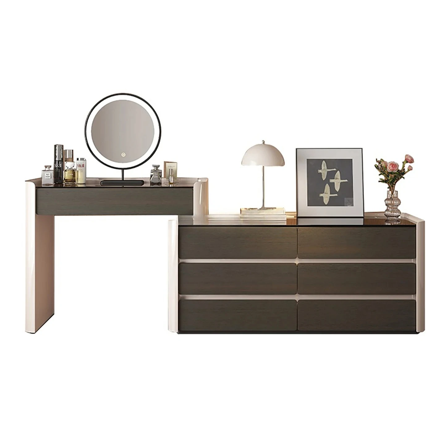 

Dresser, chest, integrated modern simple bedside makeup table
