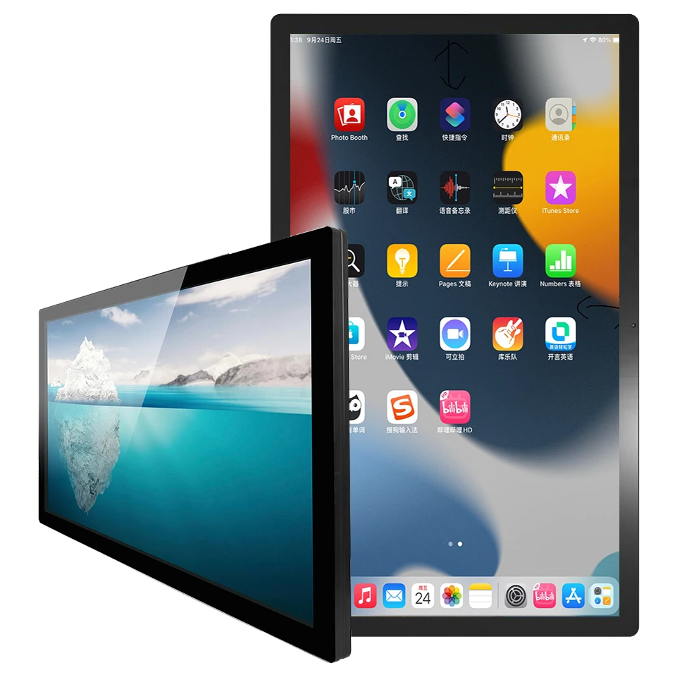 7~55 Multi-Point LCD Touch Screen Fanless Industrial All-in-One Computer Panel PC  I7/I5/I3 16GB Memory 1920x1080