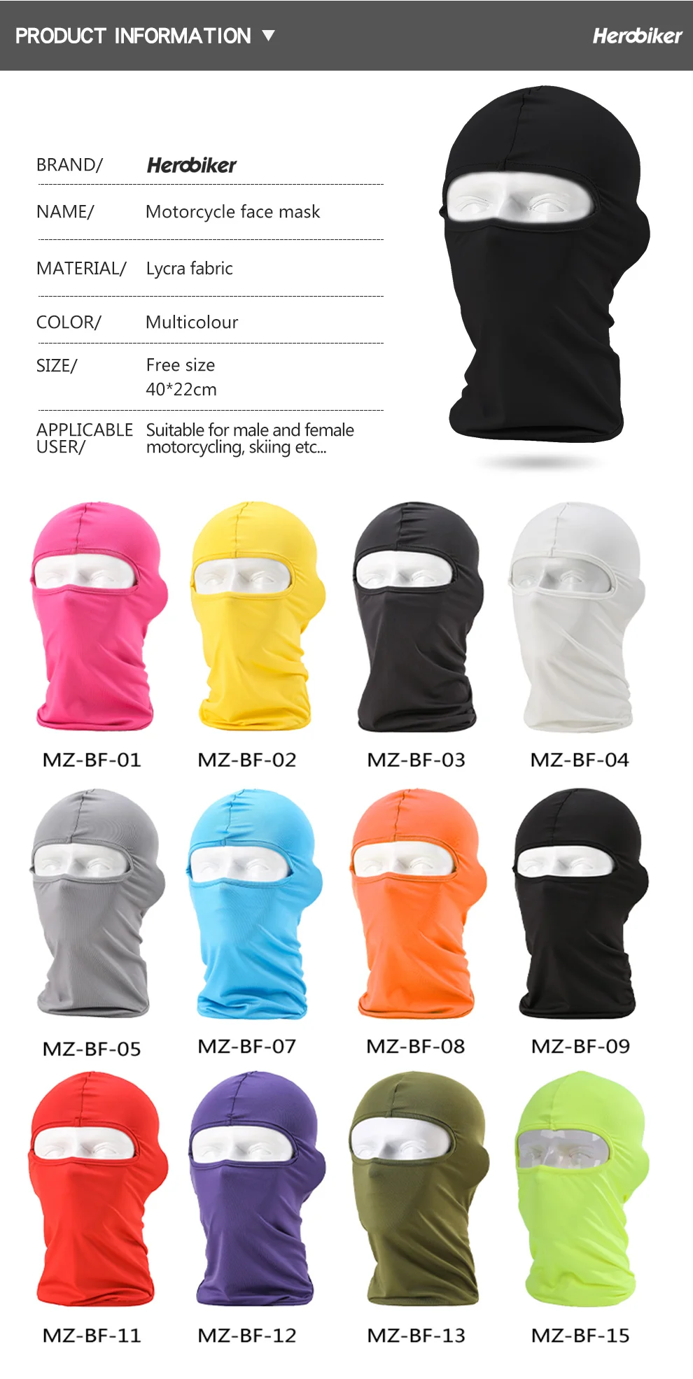 Sturmhaube, Motorrad-Gesichtsmaske, Moto-Helm, Bandana, Kapuze, Ski, Hals, Vollgesichtsmaske, winddicht, staubdicht, Gesichtsschutz, Herren-Biker-Maske – Detail 4