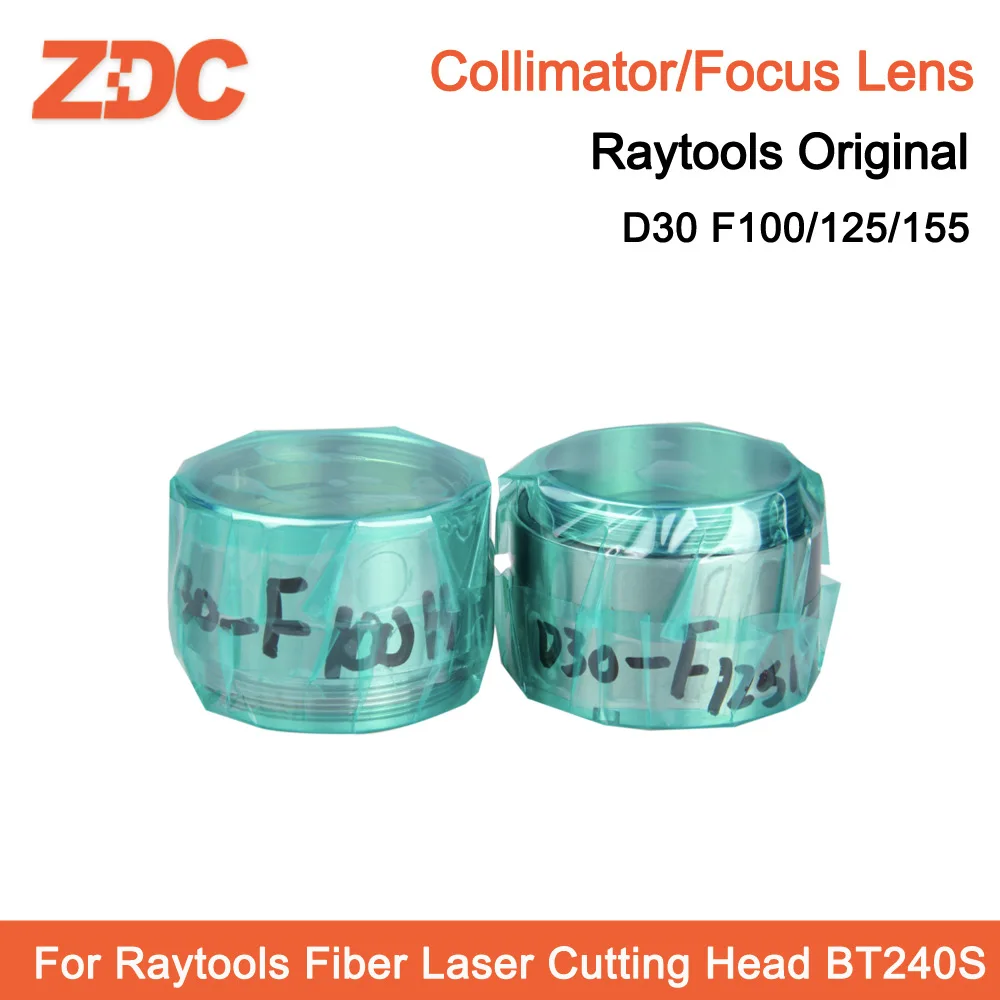 Raytools Original Fiber Laser Collimator Focus Lens D30 F100/125/155mm 120A60024A for Raytools BT240S Laser Cutting Head