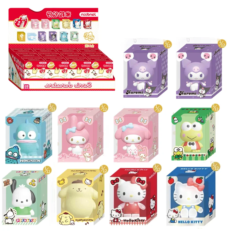 

Sanrio Cinnamoroll Kitty аниме кукла слепая коробка мини настольное украшение подарок для девочки Hello Kitty фигурки кошек экшн-фигурка слепая сумка