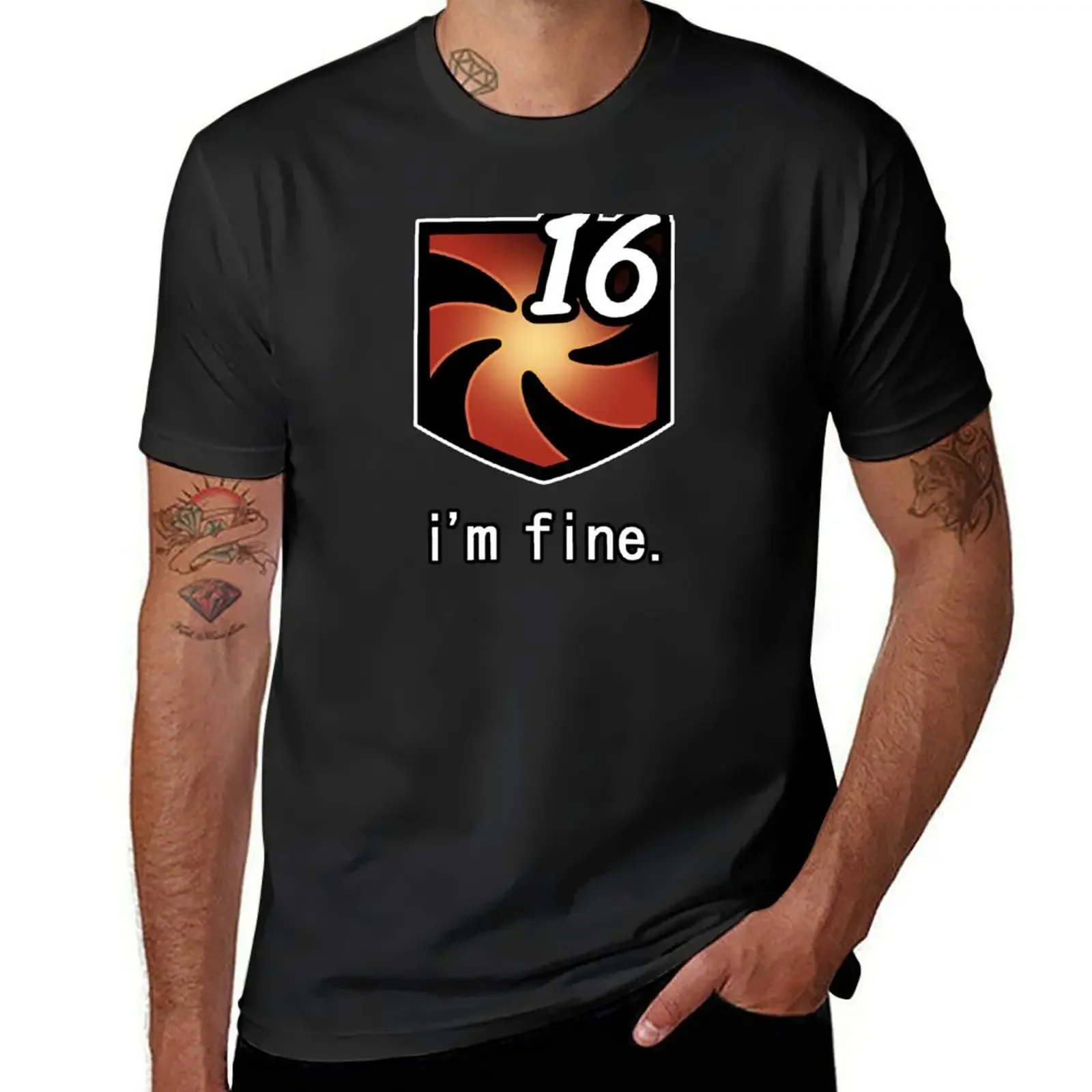 

I'm Fine Vuln Stacks [FFXIV] T-Shirt plus size clothes Aesthetic clothing heavyweights mens fashion