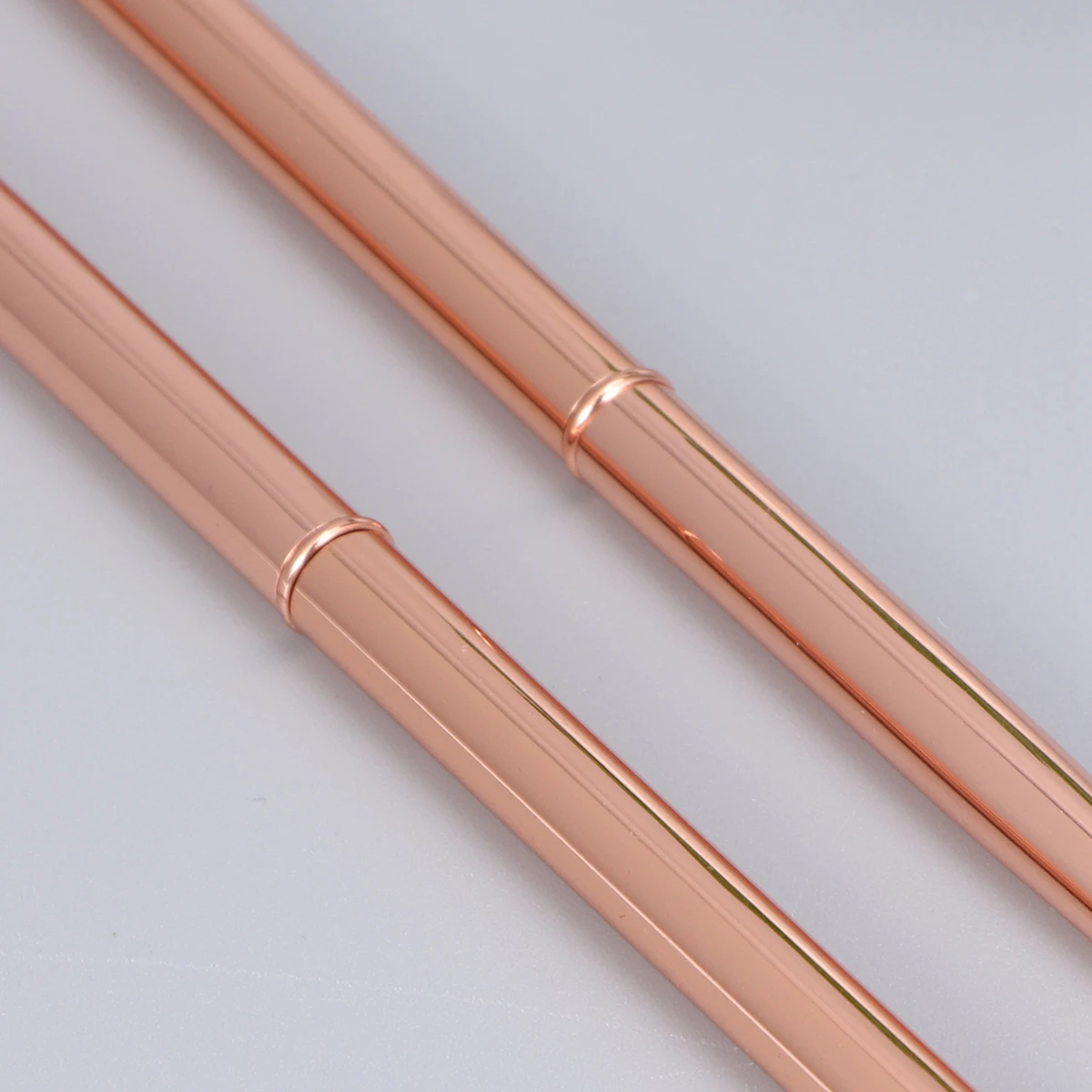 

6PCS Dual Heads Rotation Metal Ballpoint Pen Lightweight Metal Blue Ink Pen for School and Office Supplies (Rose Red)