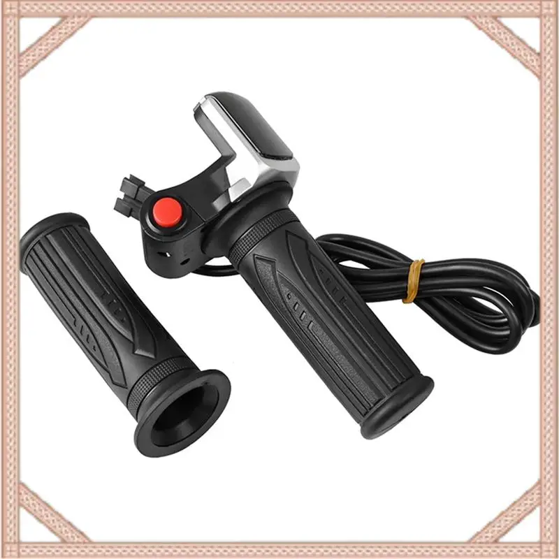 

Electric Bike Throttle With LCD Display Handle Throttle For 36V Twist Throttle Scooter E-Bike Parts