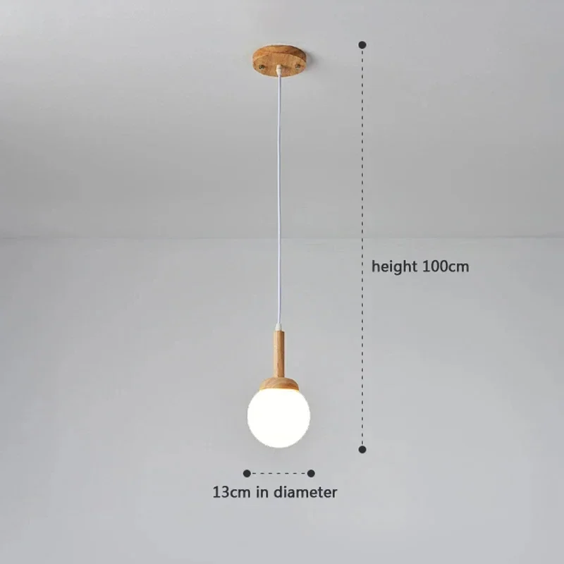 Imagem -06 - Lâmpada Pendente de Óculos de Madeira Nórdicos Led Sala de Jantar Simples e Criativo Atmosferico Moderno e Simples Três Cabeças Cozinha e Sala de Jantar