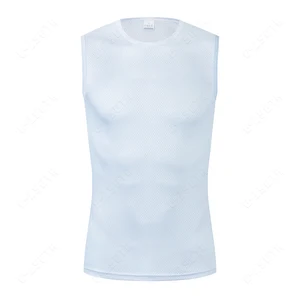 رجالي سترة طبقة أساسية لركوب الدراجات, أبيض رياضي جيرسيه, مطاطي سريع الجفاف, دراجة طريق, ملابس داخلية أفضل 8 مبيعات لملابس ركوب الدراجات - رقم 5