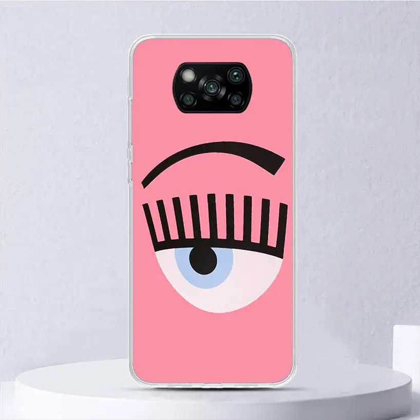 Ferragnies Eyes Chiara Soft Case For Xiaomi Poco X6 X5 X4 X3 Nfc F6 F5 Pro Phone Cover F4 Gt F3 F2 F1 M5S M4 M3 M5 Funda Coque X