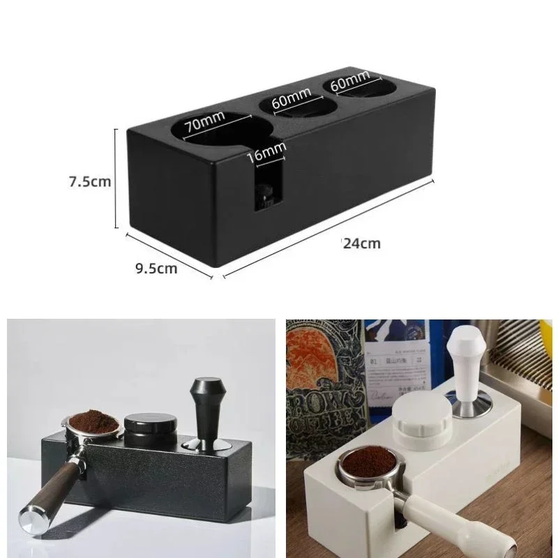 

Coffee Press Powder Seat ABS Coffee Maker Tamper Mat Coffee Machine Handle Bracket Filter Tamper Holder Barista Tools