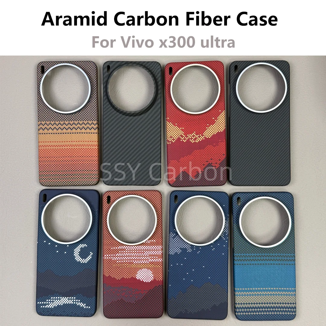 

Magnetic Case for vivo x300 ultra Cover Carbon Aramid Fiber Hard Shell Ultra-thin Lightweight 1500D 600D Cover