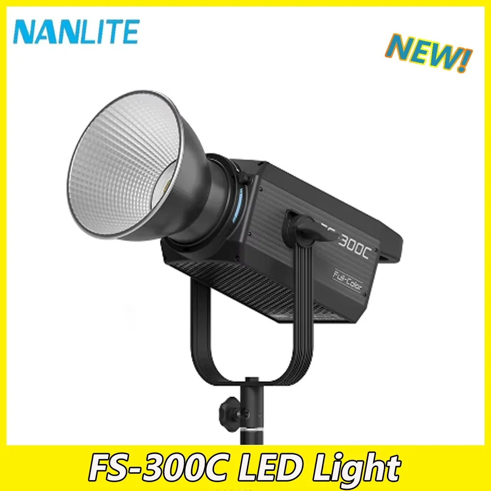 Nanlite FS-300C 300W LED Light 2700K-7500K Bi-color Professional Flash Strobe Lamp For Video Photography Studio Live Stream