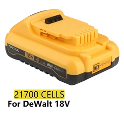 TPCELL 4.0Ah For DeWalt 20V Battery 21700 Cells DCB204 Replacement Battery Compatible With For Dewalt 18V/20V Tools Battery