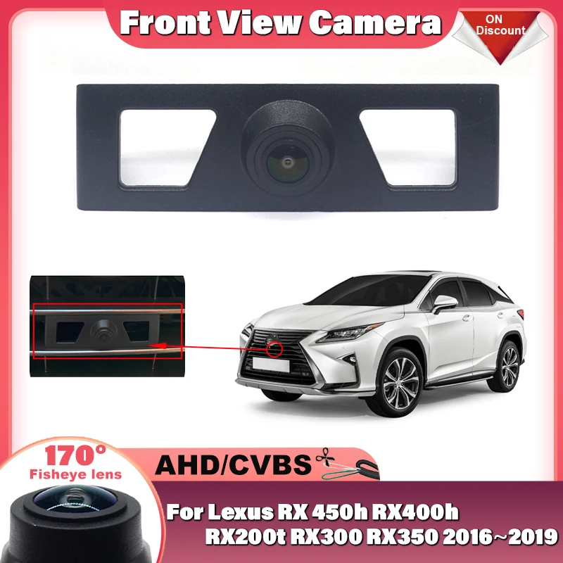 Car Front View Parking LOGO Camera Night Vision Positive Waterproof For Lexus RX 450h RX400h RX200t RX300 RX350 2016 2017~2019