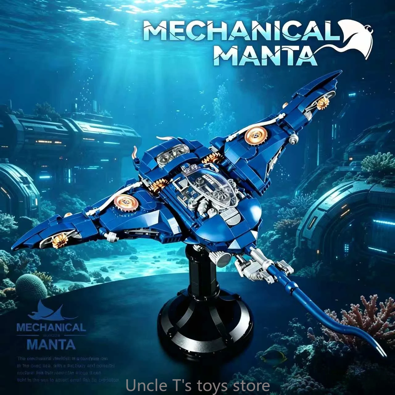 

689pcs Educational Marine Life Animal Building Block Lighting Movable cool Toys Kids Birthday Holiday Gift for Adult Boyfriend