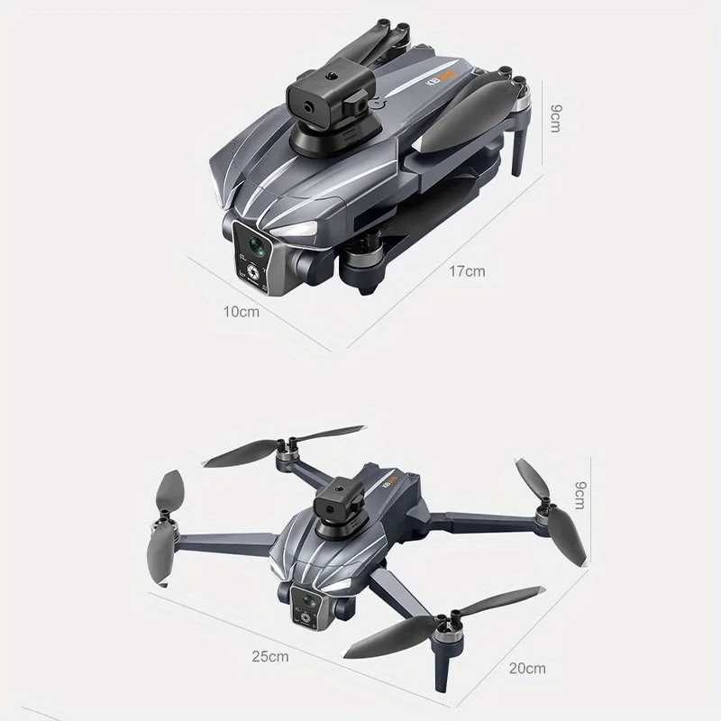 Drone K18MAX 5G com Câmera 8K HD e Tela de 4,5 Polegadas - Quadcopter Dobrável com Evitação Inteligente de Obstáculos