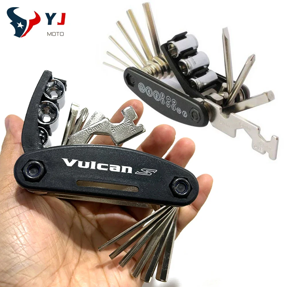 ชุดไขควงซ่อมแบบพกพาเครื่องมืออเนกประสงค์สำหรับรถจักรยานยนต์สำหรับ Kawasaki Vulcan S 650 S VN650 2015-2024เครื่องมืออุปกรณ์เสริม