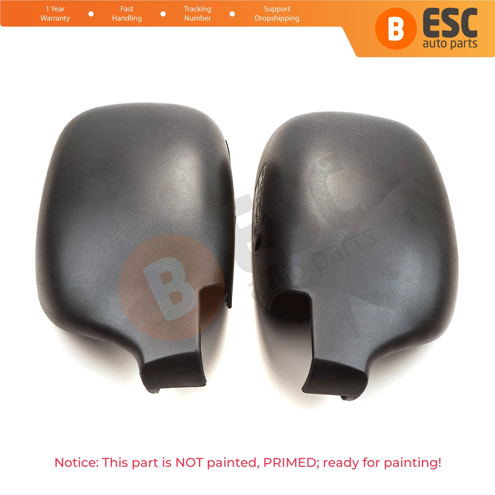 ESP1110 Side Wing Mirror Scull Cover Left Right 8200245171 8200245172 for Renault Kangoo Nissan Kubistar 1997-2008 Peugeot 405