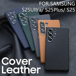 ZUOKEAI Original For Samsung Galaxy S25 Ultra Plus Case High Quality Leather Cover Premium Full Protect S25Ultra S25Plus S24 FE