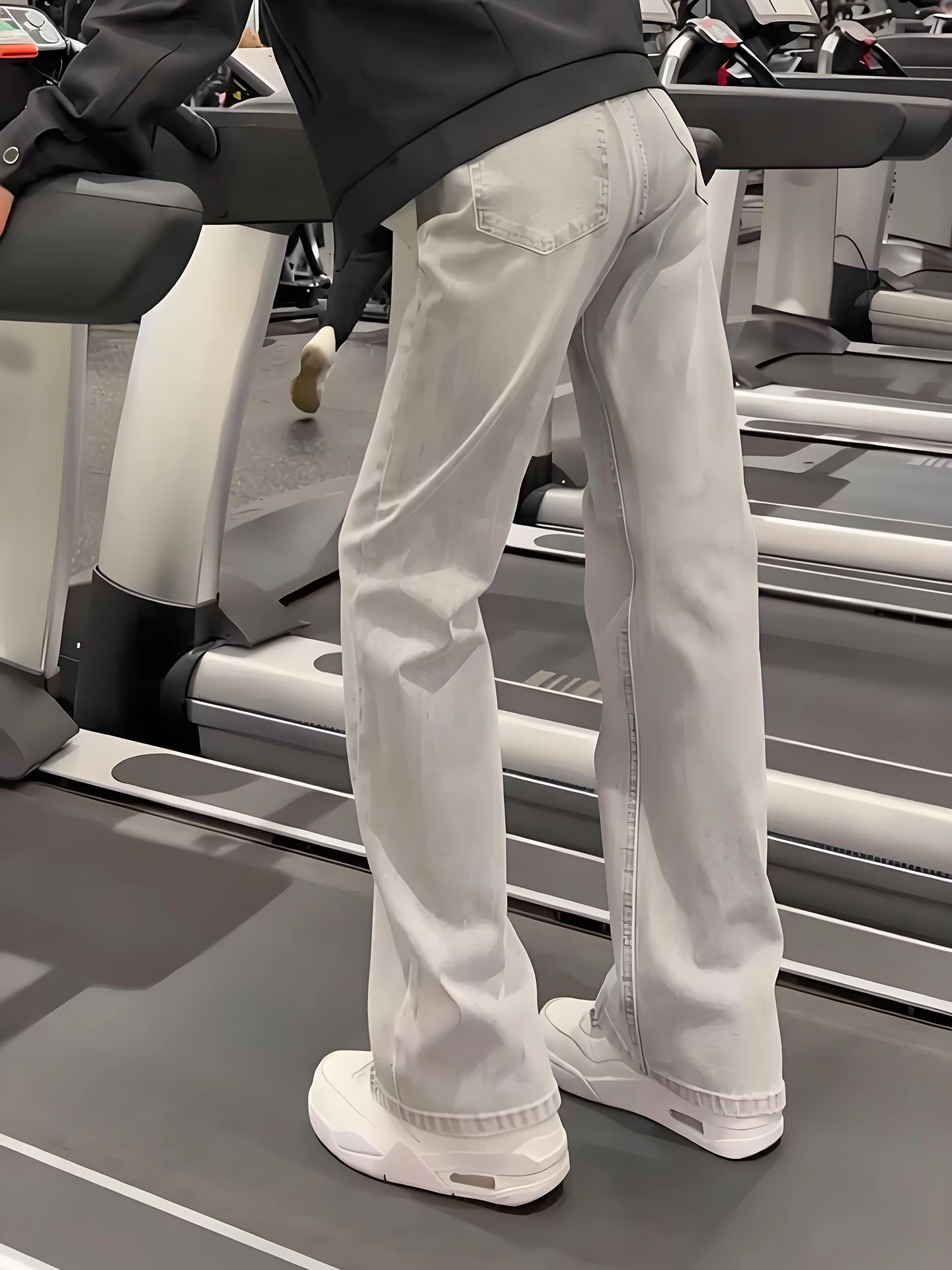 

Мужские джинсы Cleanfit: американские свободные прямые джинсы с микро-клешем, молодежные модные джинсы в стиле High Street