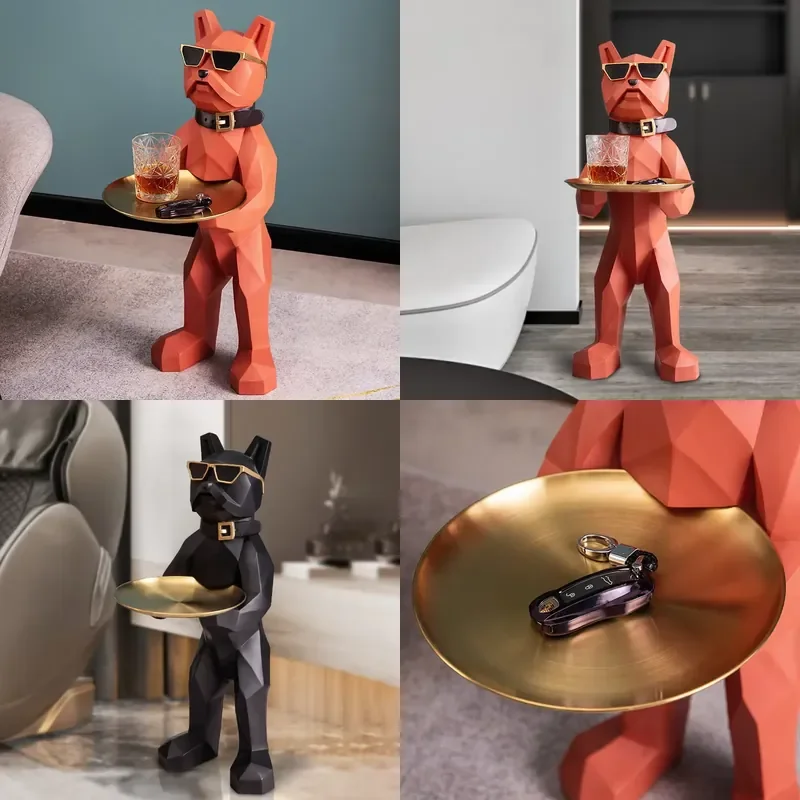 71cm Multi-function Animal Figurine Living Room Creative Decoration Statue Storage Tray Large Landing Ornaments Room