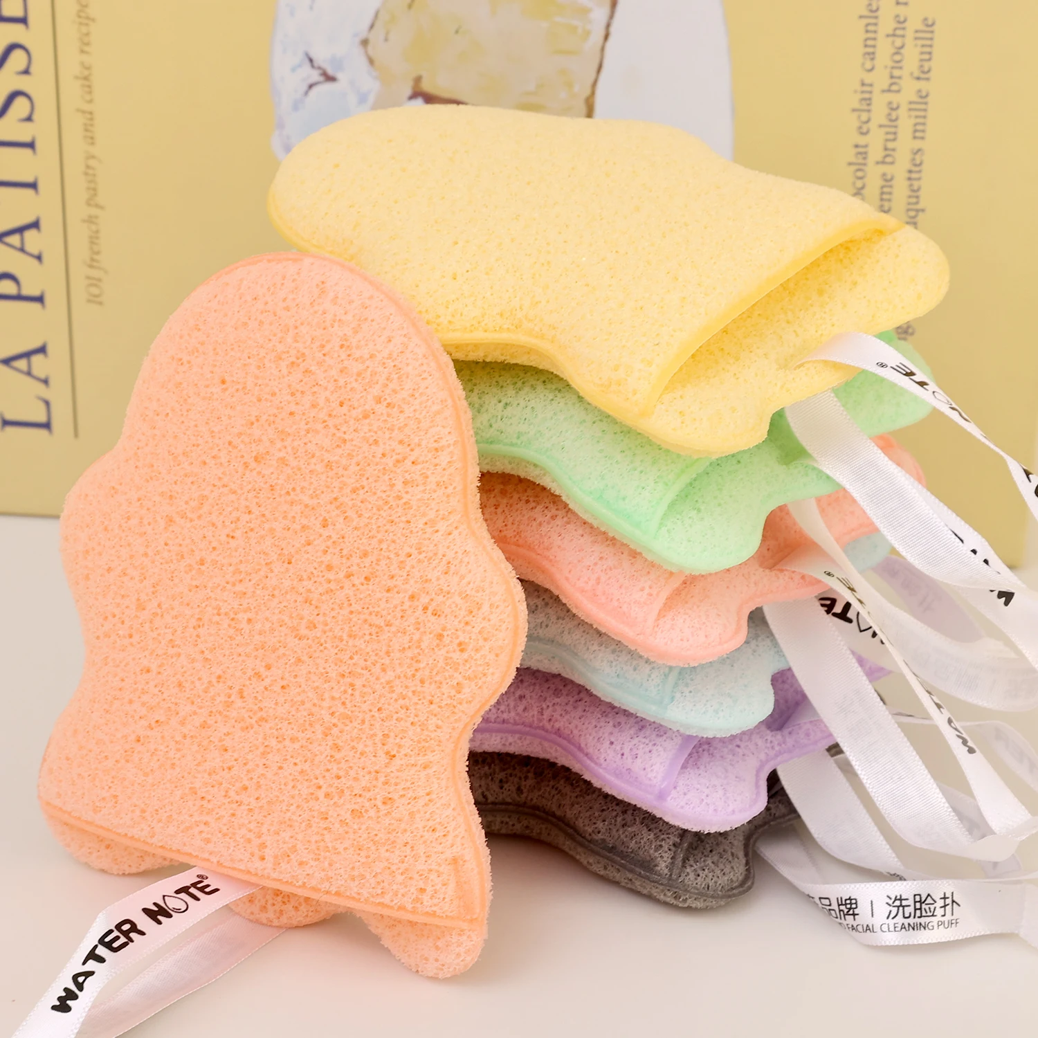 Éponge de nettoyage du visage pour démaquillage, moussant rapide, épaisse, outil de nettoyage en profondeur, éponge de Massage réutilisable, soins du visage