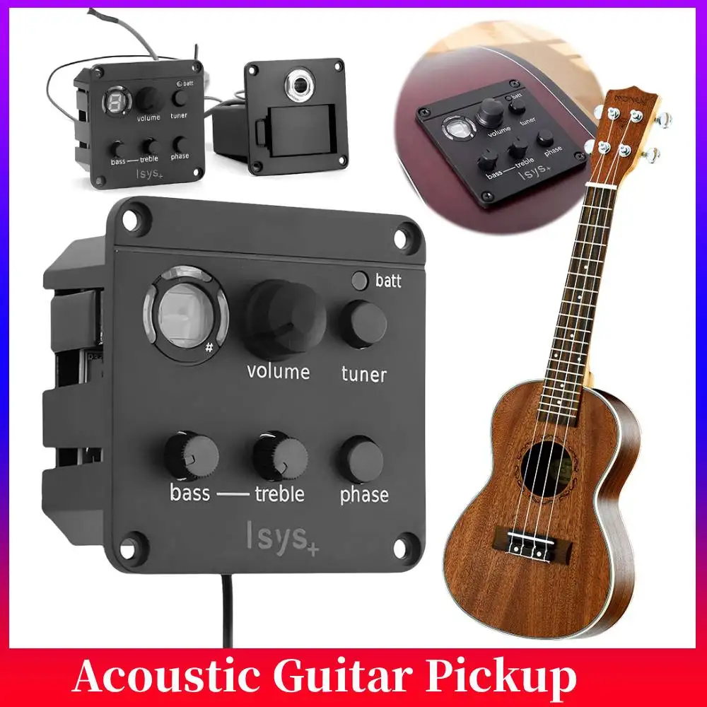 

Пьезо-звукосниматель для акустической гитары, предусилитель, классический эквалайзер, тюнер для ISYS+