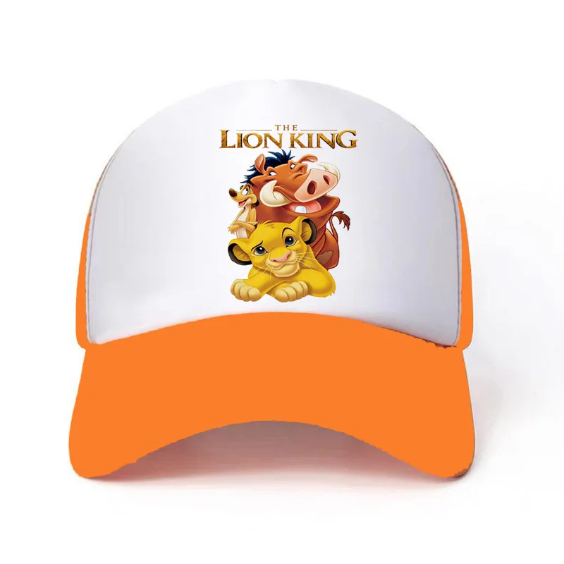 Children Anime Cartoon Lion King Print Lovely Sports Sunshade Hat 6y15y+boys Girls Students Travel Leisure Baseball Duckbill Hat