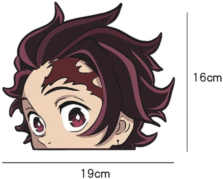 ل 4 أنواع أنيمي سيارة ملصق ل Kimetsu لا Yaiba/القاتل شيطان الفينيل الوفير ملصق مائي مقاوم للماء