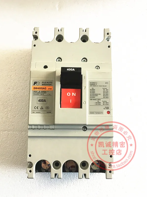 Original Fuji Circuit Breaker Air Switch BW400SAG 3P 400A In Stock Genuine BW400SAG