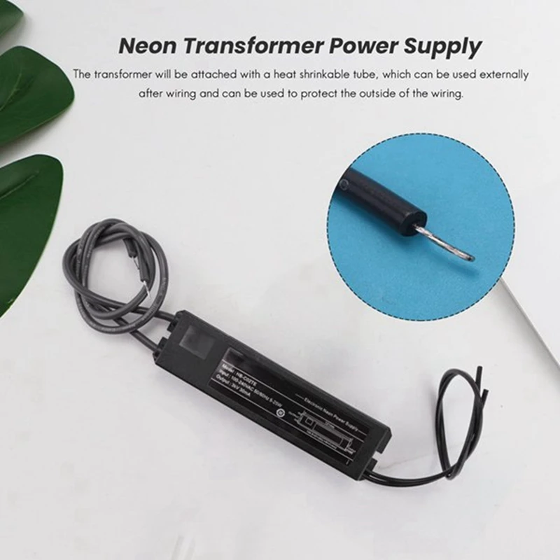 Neon Light Transformer Sign Electronic Transformer Supply 3KV 30MA 5-25W Fit for Any Sizes of Glass Neon Light Sign-A56M view 5