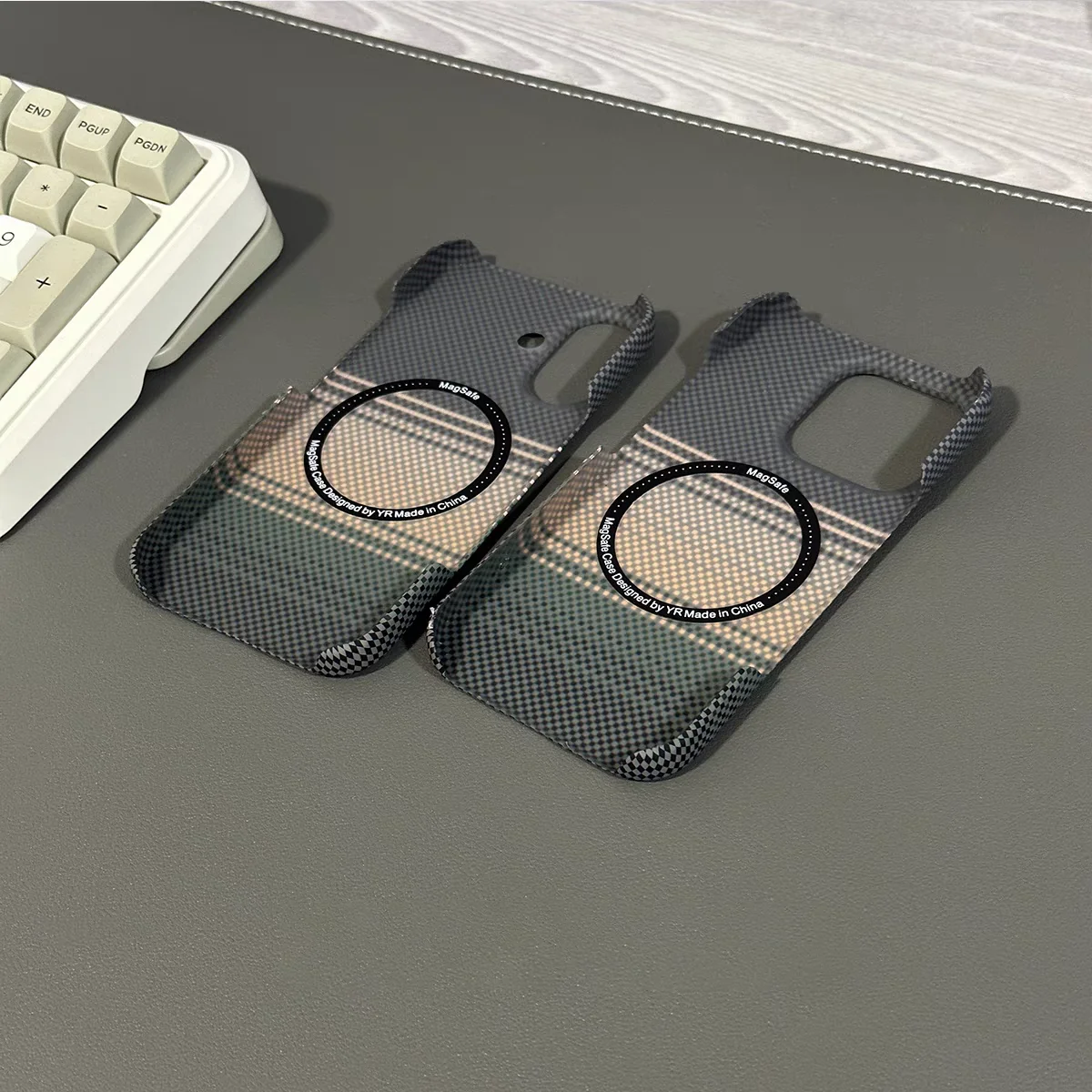 حافظة مغناطيسية بدون إطار من ألياف الكربون PC لهاتف Magsafe لهاتف iPhone 17 Air 16 15 14 13 12 Pro Max Plus غطاء شحن لاسلكي #4