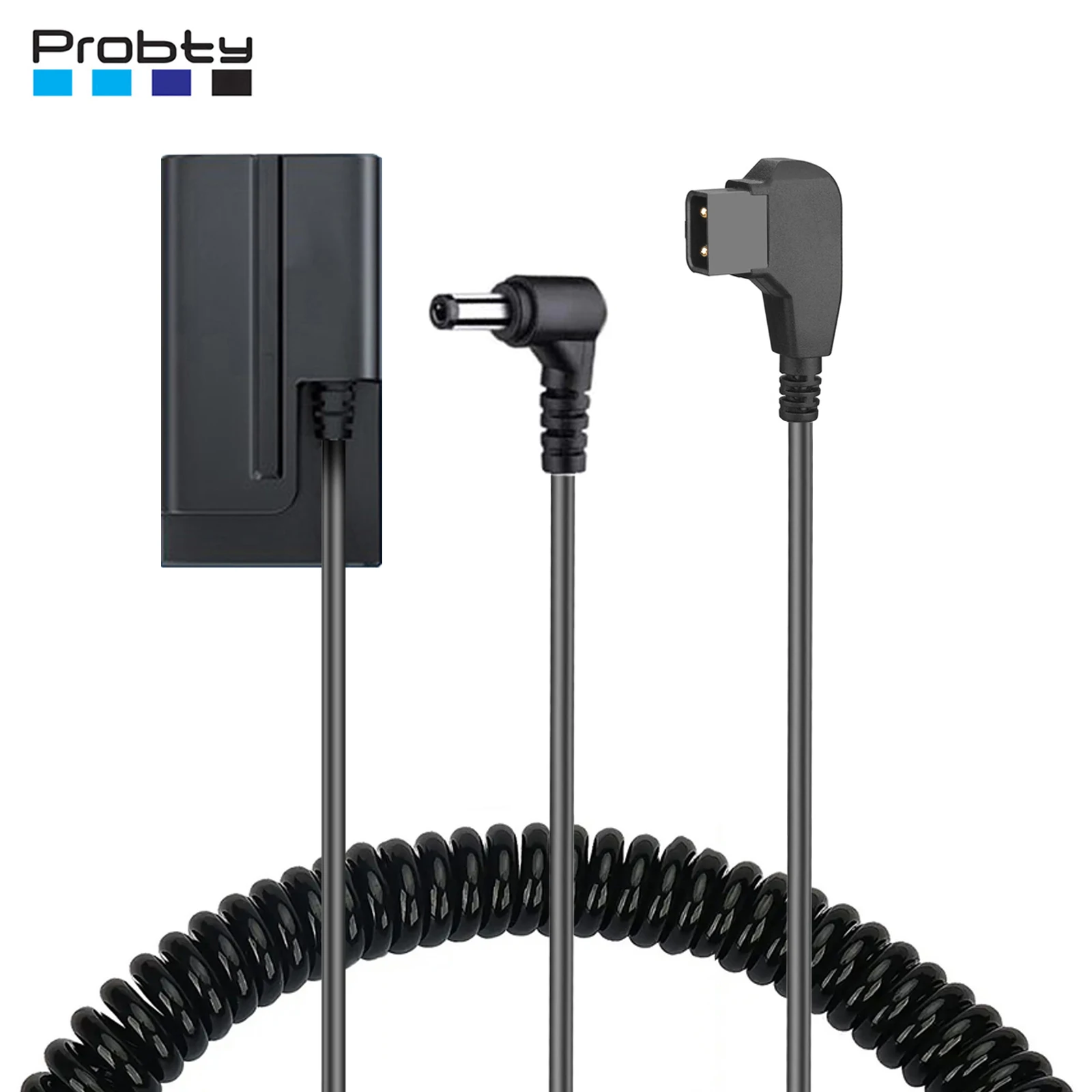 Power Adapter Cable for DC5521 D-Tap Connector to NP-F Dummy Battery for Sony NP F550 F570 NP F970