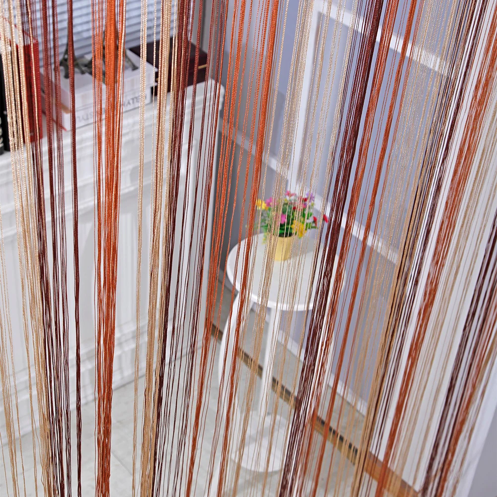 

100x200cm Line Curtain Room Divider Thread Curtains for Bedroom Living Door Drapes Washable Stylish String Decor Home