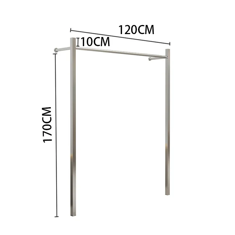 Clothing store floor-to-ceiling wall-mounted, clothing rack floor-to-ceiling storage