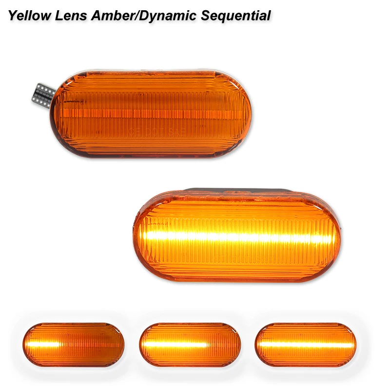 Voor VW Golf 3 4 MK3 MK4 Passat 3BG Polo 6N 9N Bora Vento Dynamische Side Marker Richtingaanwijzer sequentiële Blinker Licht