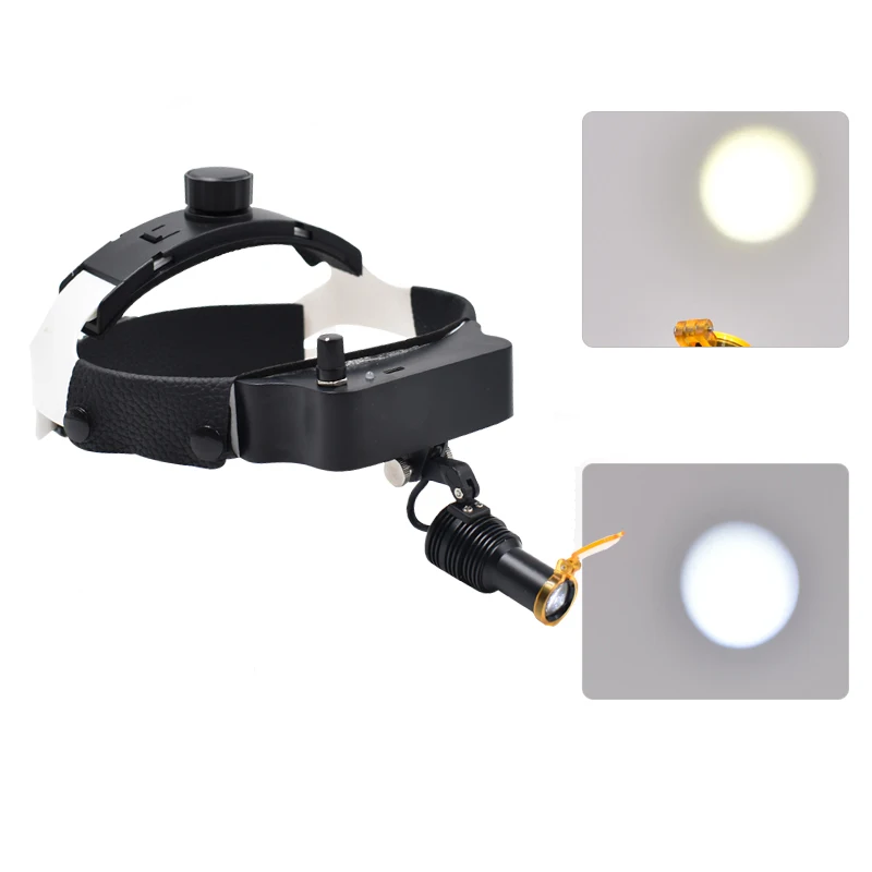 Wireless Dental Surgical Headlight Medical Head Light LED Optical Filter
