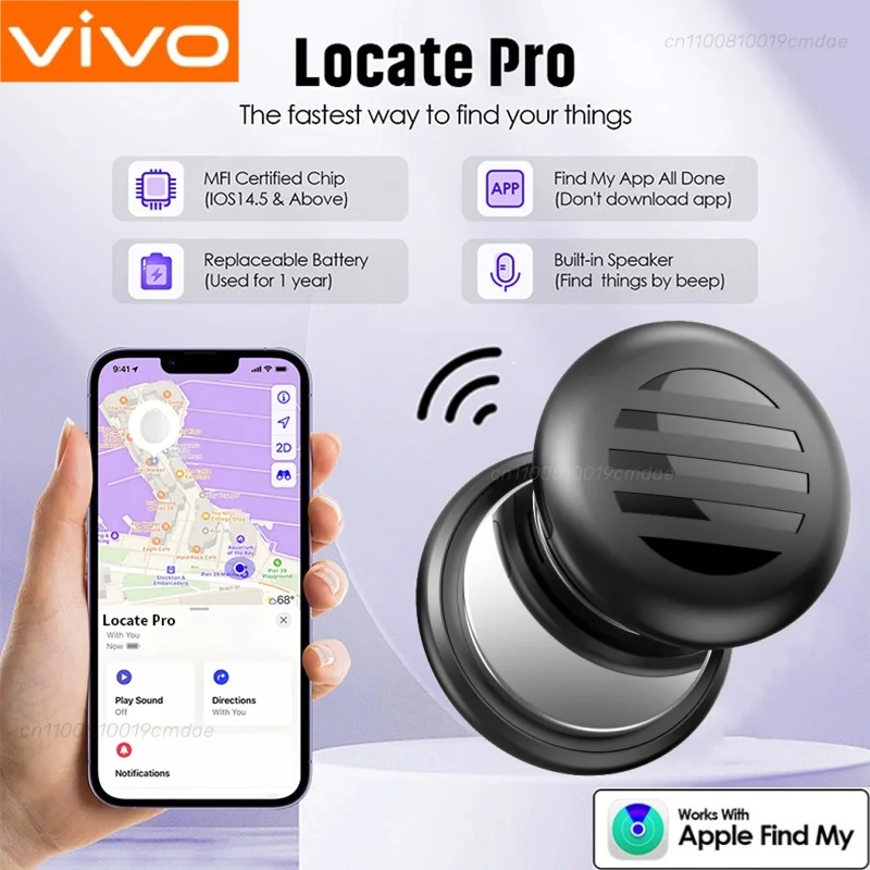 

Умный GPS-трекер VIVO, мини-устройство слежения для поиска моего приложения, смарт-тег, устройство напоминания о потери, локатор для ключей, детей, кошек