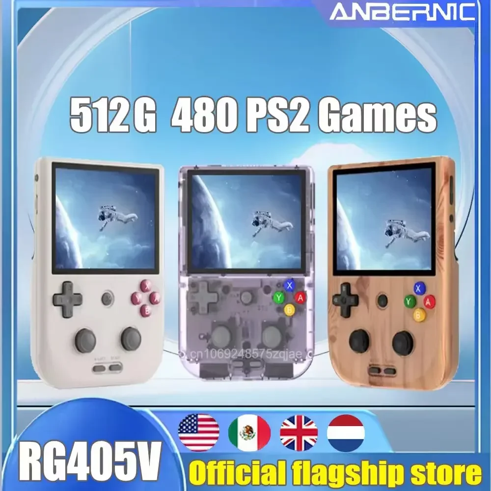 ANBERNIC RG405V RG353V Handheld Video Game Console 4 INCH IPS Touch Screen Android12 5G Portable Retro Player PSP PS2 3DS Gift