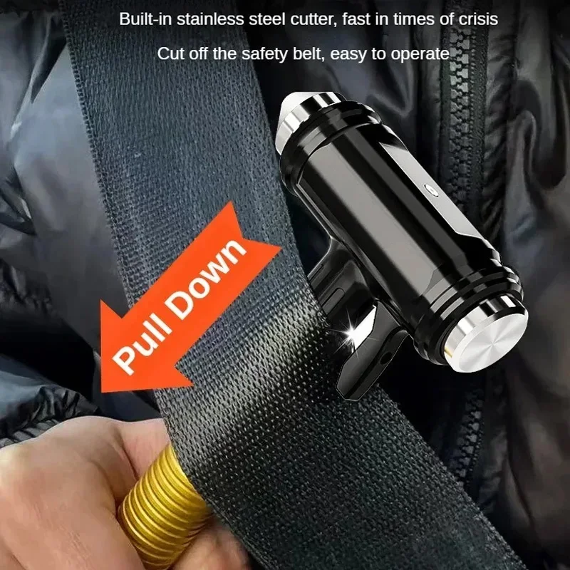 Car Safety Hammer Car Window Breaker with Seatbelt Cutter Emergency Hammer for Car Rescue Escape Rescue Safety Hammer