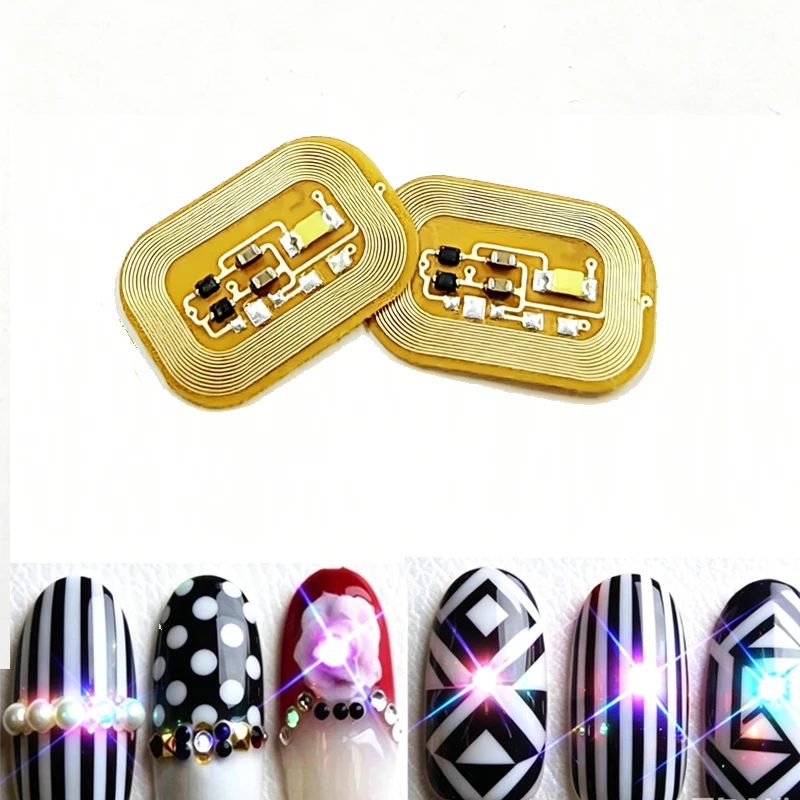 

NFC Nail Stickers, LED Lighting Nail Art Stickers, Self-Adhesive, Intelligent, DIY Decoration